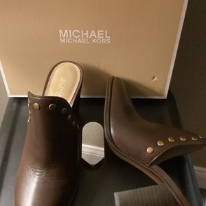 Michael Michael Kors Louise Block-heel Mules size 7.5